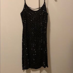 Black sequined dress